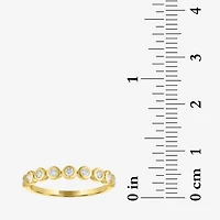 (G-H / Si2-I1)\T Womens 1/4 CT. T.W. Lab Grown White Diamond 10K Gold Anniversary Wedding Band