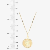 LIMITED QUANTITIES! Womens 14K Gold Round 18 Inch Zodiac Pendant Necklace