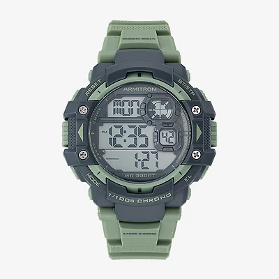 Armitron Womens Digital Green Strap Watch 40/8309mgn