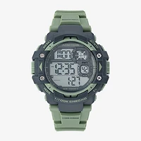 Armitron Womens Digital Green Strap Watch 40/8309mgn