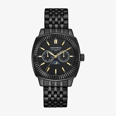 Armitron Mens Multi-Function Black Stainless Steel Bracelet Watch 20/5656bkbk