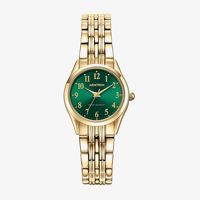 Armitron Womens Gold Tone Bracelet Watch 75/5304gngp