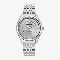 Armitron Mens Silver Tone Stainless Steel Bracelet Watch 20-5634gysv