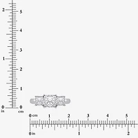 (I / Si2) Womens 2 CT. T.W. Lab Grown White Diamond 3-Stone Engagement Ring