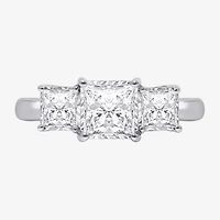 (I / Si2) Womens 2 CT. T.W. Lab Grown White Diamond 3-Stone Engagement Ring