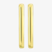 Womens 14K Gold 13mm Square Hoop Earrings