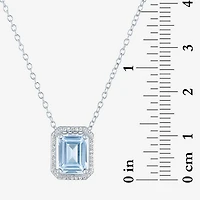 2-pc.Birthstone Necklace Set Pure Silver Over Brass