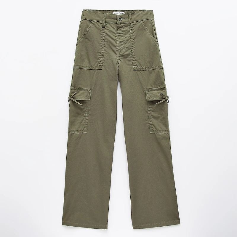 Vanilla Star Bow Big Kid Girls Wide Leg Cargo Pant
