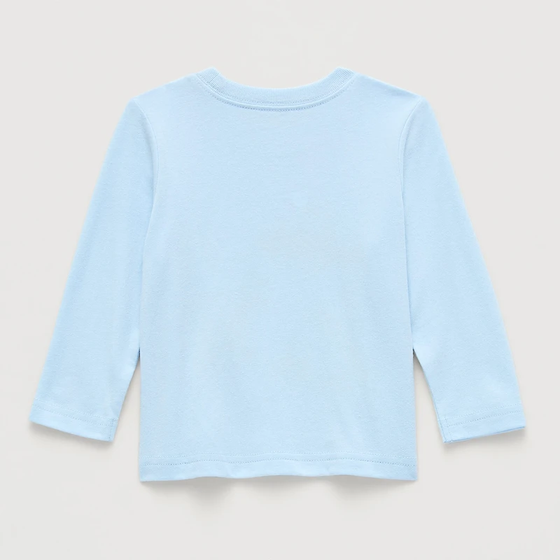 Okie Dokie Baby Boys Crew Neck Long Sleeve Regular Fit Graphic T-Shirt