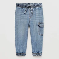 Okie Dokie Baby Boys Adjustable Waist Jogger Denim Jean