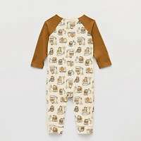 Okie Dokie Baby Boys Crew Neck Long Sleeve Jumpsuit