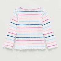 Okie Dokie Baby Girls Crew Neck Long Sleeve T-Shirt