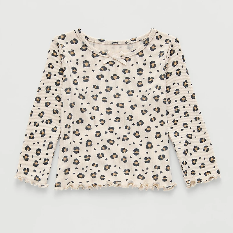 Okie Dokie Baby Girls Crew Neck Long Sleeve T-Shirt
