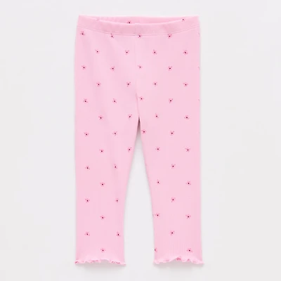 Okie Dokie Baby Girls Mid Rise Full Length Leggings
