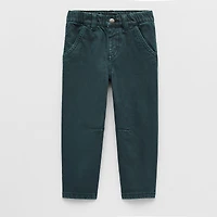 Okie Dokie Toddler & Little Boys Adjustable Waist Barrel Leg Jean