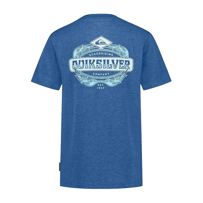 Quiksilver Big Kid Boys Crew Neck Short Sleeve Regular Fit Graphic T-Shirt