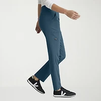 Grey's Anatomy™ by Barco Spandex Stretch Direct Grsp633 Relay 5-Pocket Mid-Rise Straight Leg Womens Petite Fabric Moisture Wicking Wrinkle Resistant Scrub Pant