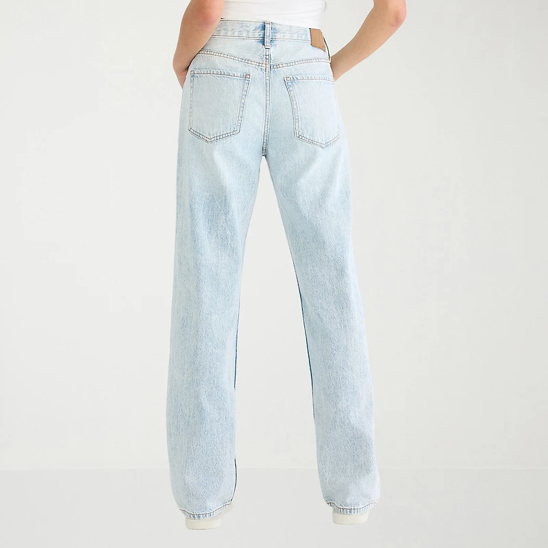 AEROPOSTALE Womens Juniors Highest Rise Relaxed Fit Jean