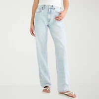 AEROPOSTALE Womens Juniors Highest Rise Relaxed Fit Jean