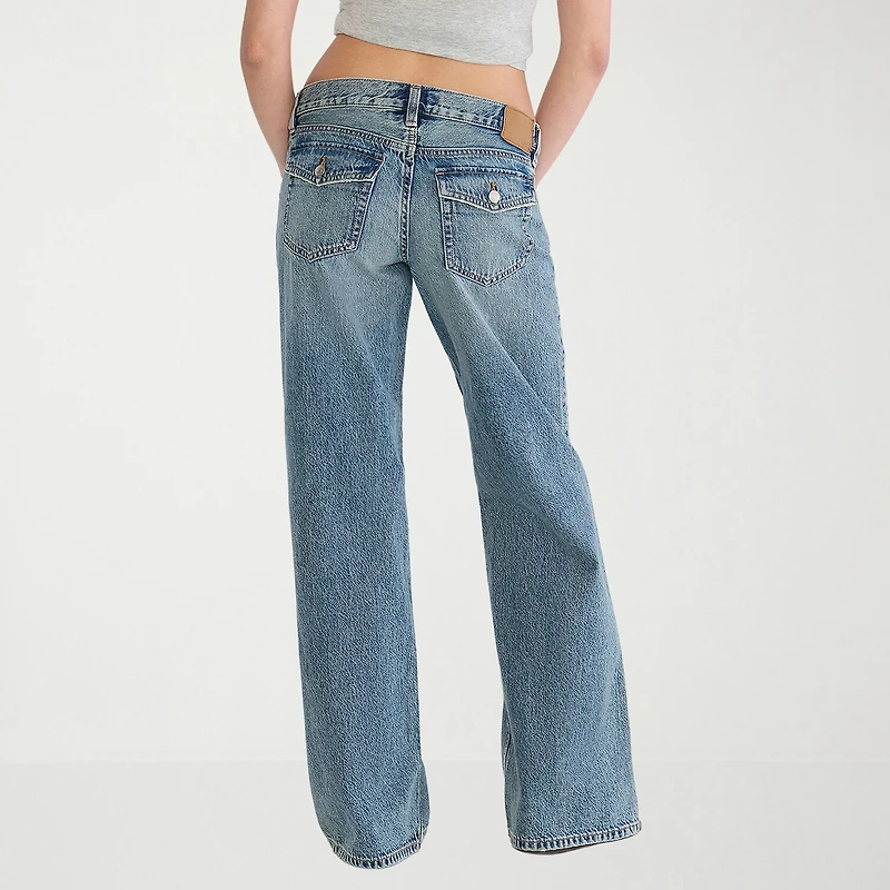 AEROPOSTALE Womens Juniors Low Rise Baggy Fit Jean