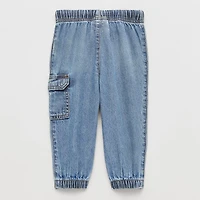 Okie Dokie Baby Boys Adjustable Waist Jogger Denim Jean