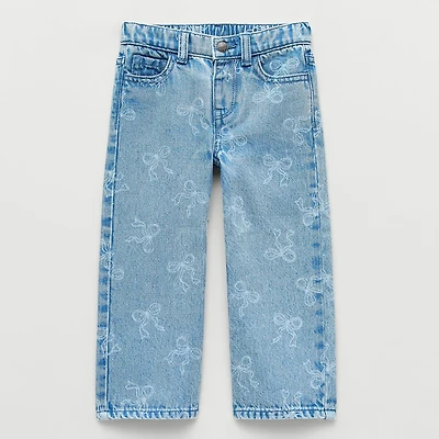 Okie Dokie Toddler & Little Girls Adjustable Waist Loose Fit Jean