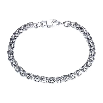 J.P. Army Men's Jewelry Stainless Steel 8 1/2 Inch Wheat Chain Bracelet