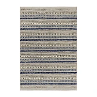 Riviera Home Jute Stripe Rectangular Accent Indoor Rugs