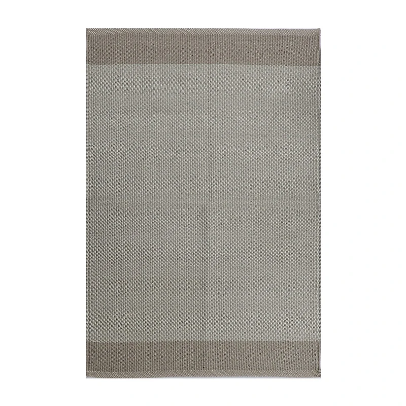 Riviera Home Grey Solid Cotton Rectangular Accent Indoor Rugs