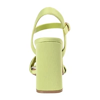 Journee Collection Skiler Womens Round Open Toe Block Heel Pumps