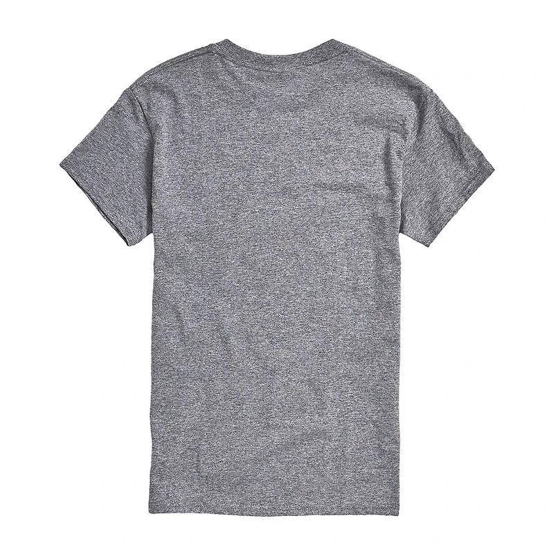 Mens Crew Neck Short Sleeve Classic Fit Peanuts Snoopy Graphic T-Shirt