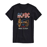 ACDC Mens Crew Neck Short Sleeve Classic Fit Graphic T-Shirt