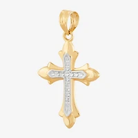 Unisex Adult 14K Gold Cross Pendant