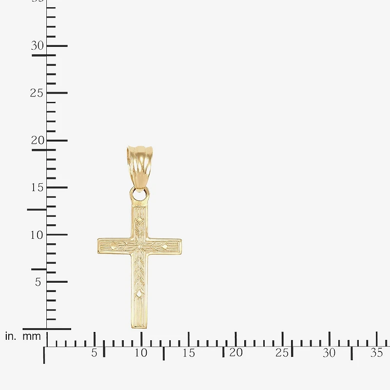 Unisex Adult 14K Gold Cross Pendant