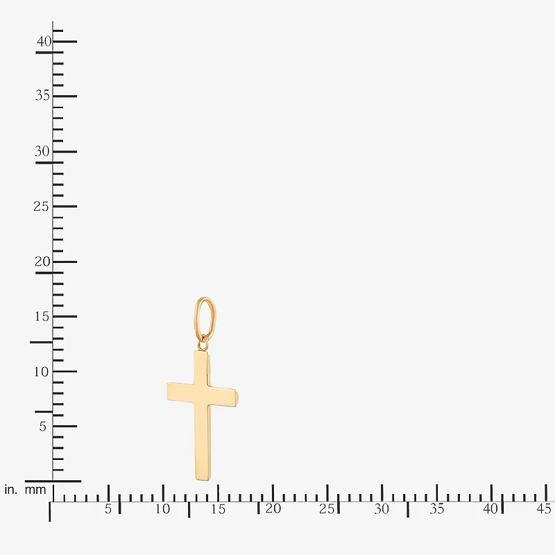 Unisex Adult 14K Gold Cross Pendant