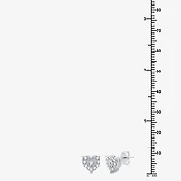 Womens 3/4 CT. T.W. Lab Grown White Diamond Sterling Silver Heart 2-pc. Jewelry Set