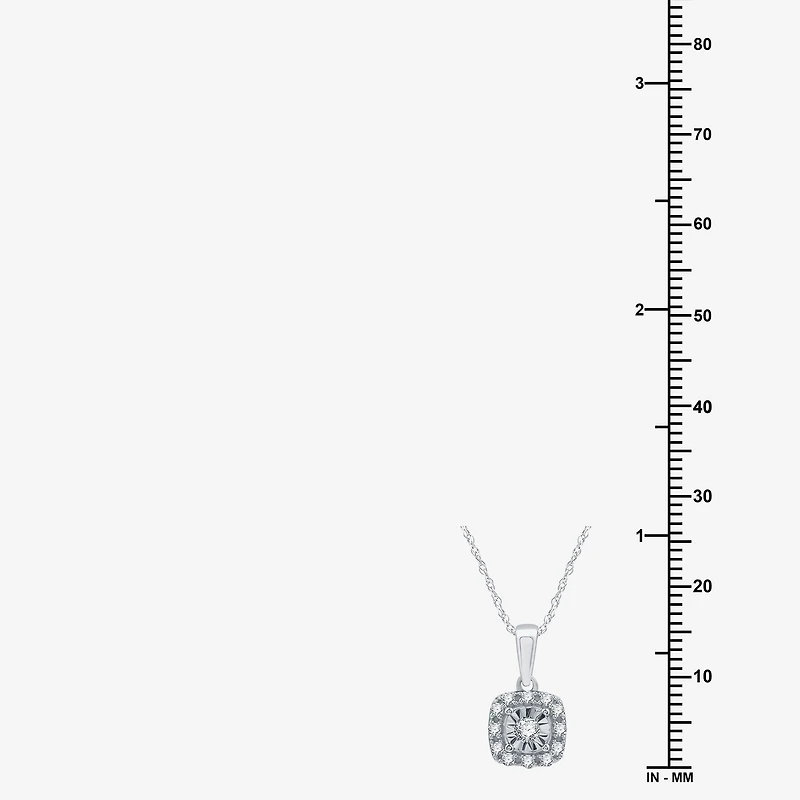 Womens 1/2 CT. T.W. Lab Grown White Diamond Sterling Silver Cushion 2-pc. Jewelry Set