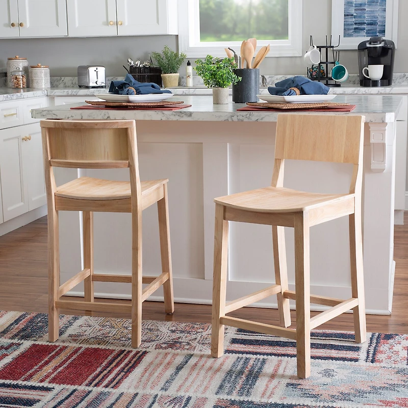Linon Kearney 2-pc. Counter Height Bar Stool
