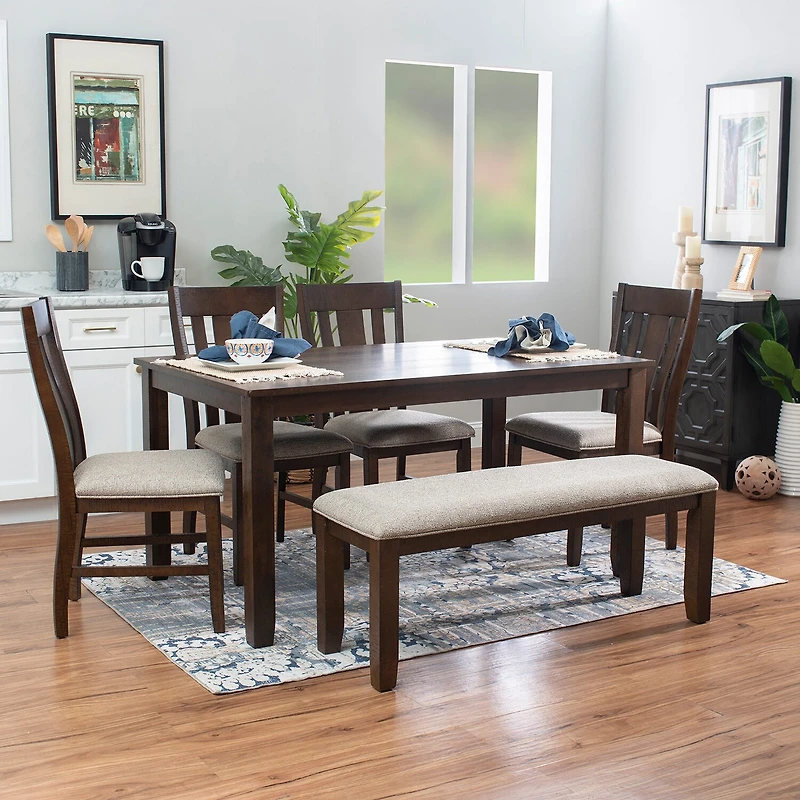 Linon Amaia 6-pc. Rectangular Dining Set