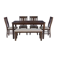 Linon Amaia 6-pc. Rectangular Dining Set