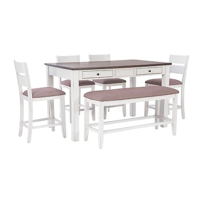 Keswick 6-pc. Counter Height Rectangular Dining Set