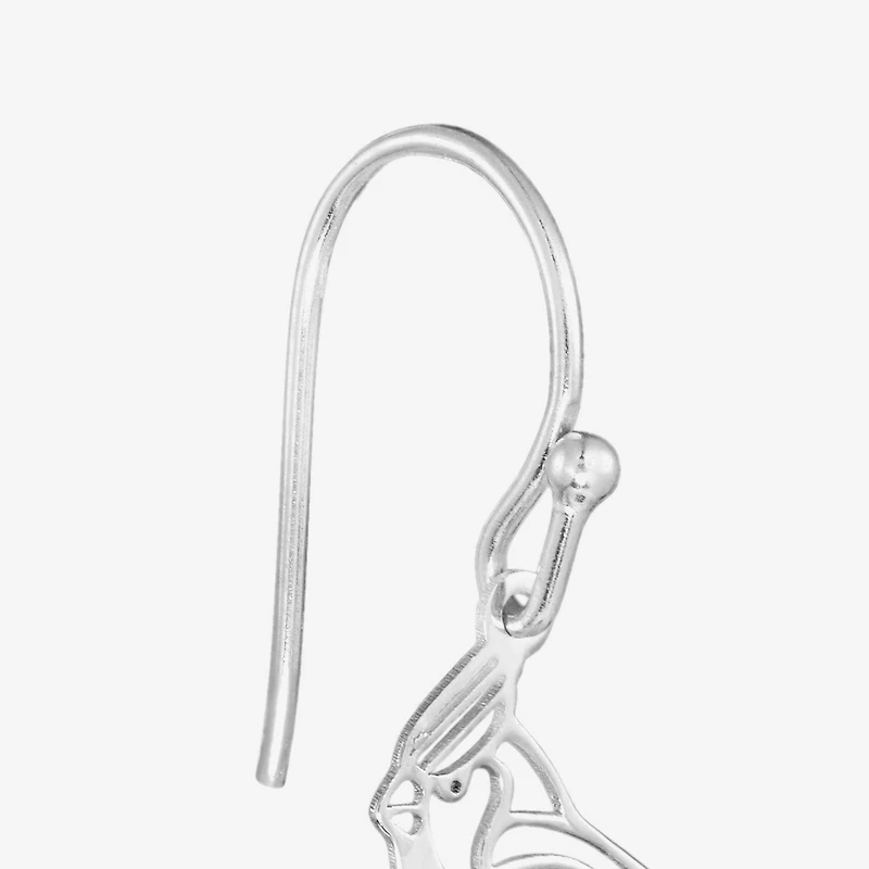 Silver Treasures Womens Sterling Silver Drop Earrings