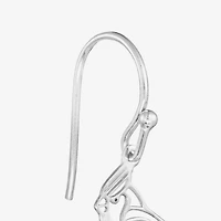 Silver Treasures Womens Sterling Silver Drop Earrings