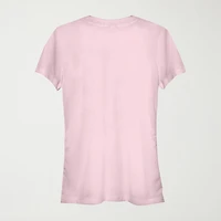 Womens Juniors Crew Neck Short Sleeve Regular Fit Belle Princess Graphic T-Shirt