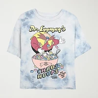Dr Eggman Cropped Tee Womens Juniors Crew Neck Short Sleeve Regular Fit Sonic the Hedgehog Graphic T-Shirt