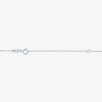 Mom (G-H / Si2-I1) Womens 1/10 CT. T.W. Lab Grown White Diamond Sterling Silver Heart 18 Inch Pendant Necklace
