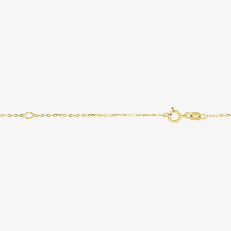 Nana (G-H / Si2-I1) Womens 1/10 CT. T.W. Lab Grown White Diamond 14K Gold Over Silver 18 Inch Pendant Necklace