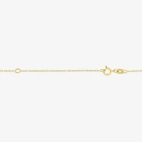 Nana (G-H / Si2-I1) Womens 1/10 CT. T.W. Lab Grown White Diamond 14K Gold Over Silver 18 Inch Pendant Necklace
