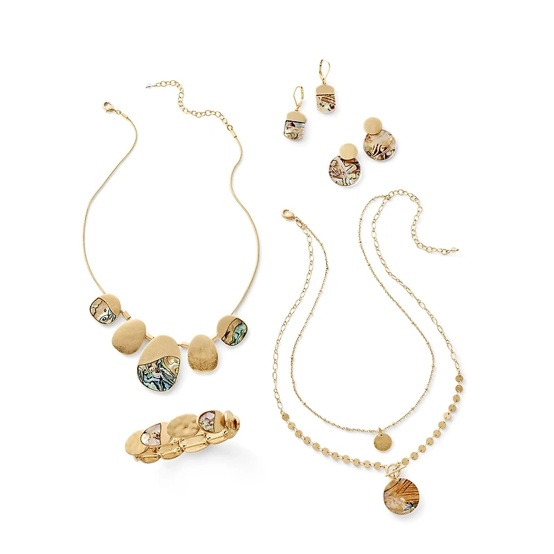 a.n.a Gold Tone Toggle Womens 18 Inch Pendant Necklace