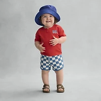 Stepping Stone Infant Boys Double Strap Footbed Sandal